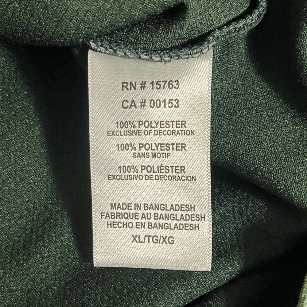 Champion Colorado State Rams 1/4‎ Zip Pullover Mens XL Green Heathered AP369